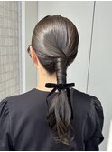 【ローポニー】結婚式/お呼ばれヘア/銀座/有楽町/ヘアアレンジ