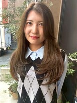 ソンノ(sonno)&nbsp;ブラウンベージュ レイヤーカット 髪質改善トリートメント 20代