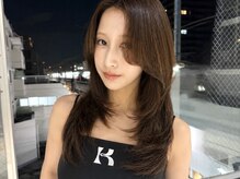 hyon myon/RISEbyREVO 綾瀬店【ヒョンミョン】の雰囲気（流れる顔まわりにハイレイヤー[綾瀬駅/韓国ヘア/前髪カット]）