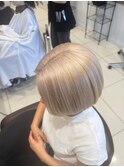 シルバーミルクティーボブ