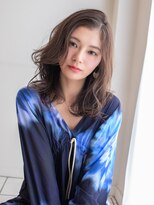 ヘアアンドエステ ヒロイン 西麻布本店(Hair&Esthe HIROIN) 『HIROIN西麻布本店』かきあげバング×クリアベージュ