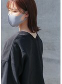 【フェイスラインカラー】冬のオレンジカラー