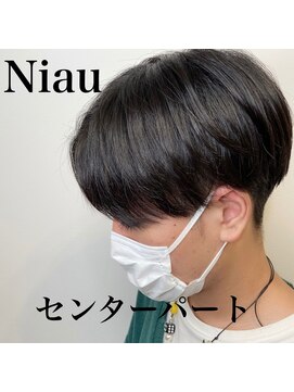 ニアウ 太田店(Niau) センターパートツーブロックツイストスパイラルパーママッシュ