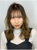 【遠藤】シースルーバング10代20代30代グラデーションカラー