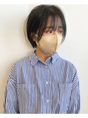 ・透明感ブラック×ショートヘア