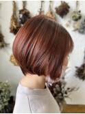 2023  ショートボヴ ×ハニーオレンジ × ハイライト