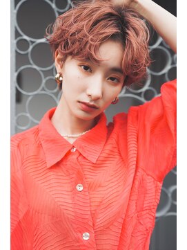 カライングドゥ(ing deux) 大人可愛い20代30代40代黒髪前下がりショートボブ丸みショート◎