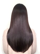 ヴィムヘアー 泡瀬店(VIM hair)&nbsp;黒髪暗髪ブルーブラックワンカール美シルエットロング/20代/30代
