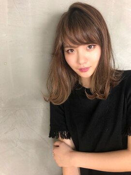アン 登戸(un) エアリーミディハイライト【髪質改善オージュアモテ髪カタログ】