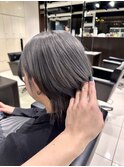 ブリーチ2回～　グレーシルバーカラー【銀座/髪質改善】