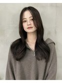 韓国レイヤー×アッシュベージュ