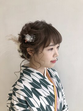 トリコ ショップアンドヘアサロン(tricot shop hair salon) 卒業式ヘアセット×袴着付け♪yu