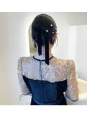 綺麗めカチモリアップスタイル