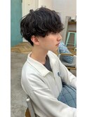 ハイトーンカラー/マッシュパーマ/前髪パーマ/アースカラー