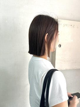 キャンバス バイ ネオリーブ 横浜西口(Canvas by neo.) 切りっぱなしボブ ストレート