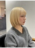 ウルフ→顔まわりレイヤーボブ