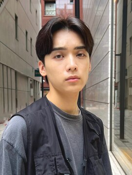 ガーデン 銀座(GARDEN) 艶センターパートスペインカールブルーブラック韓国マッシュ