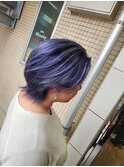 バレイヤージュ＋ブルーラベンダー！