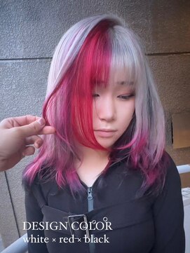 イエナ 渋谷(IENA) デザインカラーケアブリーチダブルカラーホワイトレッドカラー