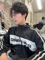 サイン メンズ 表参道(SIGN men's)&nbsp;フェザーパーマダウンパーマニュアンスパーマセンターパート