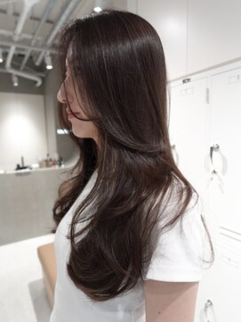 テクネ 天神大名(techne) 天神大名レイヤーカット大人レイヤーくびれヘアロング今泉