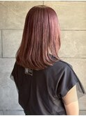 カシスベージュ レイヤーカット ブリーチ ハイトーン 20代 30代