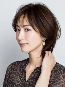 ハーツ(Heart's) 白髪ぼかし似合わせ大人ネオウルフ30代40代50代60代◎