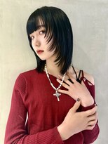 オルン(ORGN.)&nbsp;【個性派顔周りレイヤー】モード感のあるボブに顔周りレイヤー