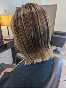 白髪ぼかしハイライト