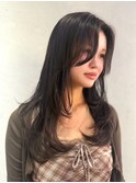 ハッシュカット/ミディアムレイヤー