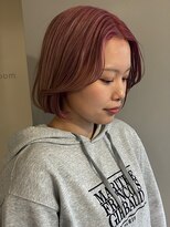 シア(sia)&nbsp;ハイピンクボブハイトーン20代30代大人女性心斎橋南船場レイヤー