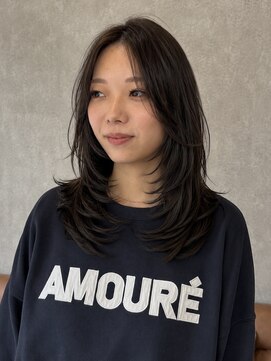 コク 千葉駅西口(COQU) ミディアムレイヤーカット【加藤優花】