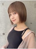 ☆春日☆縮毛矯正ミルクブラウンダウンバングダークパープル90
