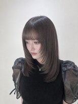 アッシュ 戸塚店(Ash)&nbsp;戸塚/小顔フェイスレイヤー×透明感グレージュ/レイヤーカット