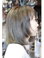 オーバーキャプテンネイキッド(OVER CAPTAIN NAKED)&nbsp;ダークスモーキーアッシュ×毛先重め外国人風ボブ★