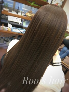 ルーツ ヘアー(Roots hair) ツヤサラストレート
