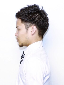 ワンワンオー バーバーショップ 博多店(@110 BARBER SHOP) 無造作ショートマットツーブロック