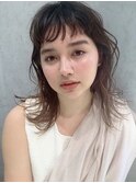 【CREAR 恵比寿/代官山】外ハネボブアッシュブラウンネオウルフ