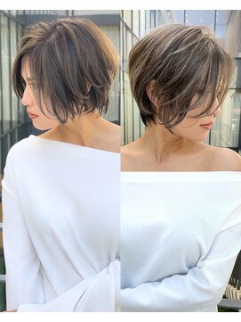 トルネード(TORNADO) 前下がりレイヤーショートハイライト