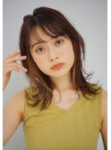 小顔 デザインカラー 前髪 楽 ボブルフ 20代 30代 小顔 耳かけ