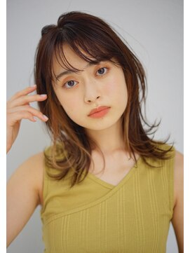 ヴァンクシー バイ ルナ(VANKCY by Luna) 小顔 デザインカラー 前髪 楽 ボブルフ 20代 30代 小顔 耳かけ