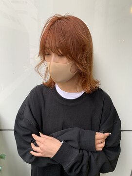サロンドミルク 溝の口店(salon de MiLK) 20代30代40代/切りっぱなしオレンジベージュ！