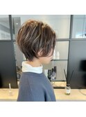 ハンサムショート×ハイライトカラー
