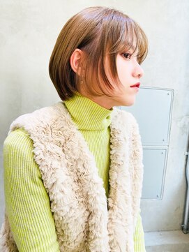 エイミー(Aimee) Aimee 町田　前上がりボブ×オリーブベージュ