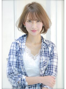 ロンドジェネルーズ 柏(Lond generous) 【斉藤 航人】グレージュカラーのボブウルフ