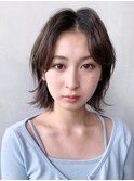 耳掛けくびれボブ_ショコラアッシュヘルシースタイル_38677
