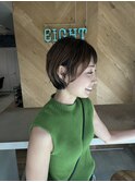 【EIGHT豊崎】お客様スタイル_癖がかわいいショート