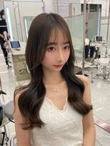 コア 銀座(COA) 黒髪/グレーベージュ/レイヤーロング/前髪パーマ/髪質改善のプロ