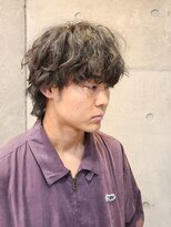 ヒート トウキョウ 目黒店(HEAT TOKYO)&nbsp;ツイスパセンターパートマッシュ波巻きダウンパーマメンズ目黒