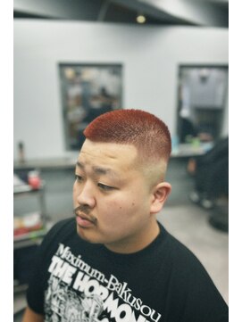 アイコン ブルー メンズ(I-CON #blue MEN'S) 坊主スキンフェード×ダブルカラー